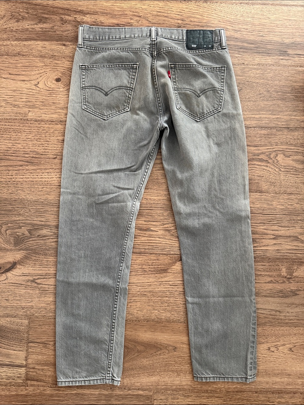 Men's Gray Levi 508 Jeans 34 X 32